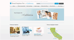 Desktop Screenshot of ca-dental-implants.net